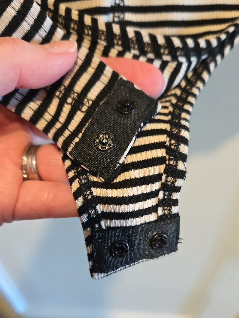 Lulus Striped Black & Tan Tank Bodysuit - Picture 10 of 11